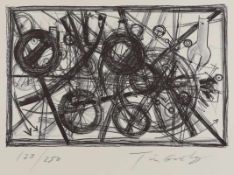 Jean Tinguely1925 Freiburg/Üechtland - 1991 Bern - "Maschinenräder" - Lithografie/Papier. 129/250.