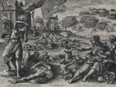 Johann Sadeler d. Ä.Brüssel 1550 - Venedig um 1600 - "Bella Rervm Caritas Pestilentiae" -