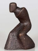 Manuel Donato Diez1957 Madrid - Schreitender - Bronze. Braun patiniert. 3/10. H. 17 cm. Seitlich