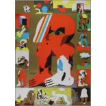 Horst Antes1936 Heppenheim - "Kunsthalle Bern 1971" - Farboffsetlithografie (Plakat)/Papier. 118 x