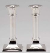 Paar Tafelleuchter / Pair Candle SticksArthur Möhrle/Schwäbisch Gmünd. 925er Silber. Punzen:
