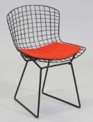 Mid Century Stuhl 420Knoll International/NYC/USA. Entwurf: Harry Bertoia, um 1950. Stahldraht. 48/79