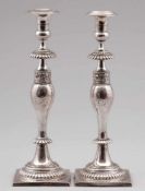 Paar Biedermeier TafelleuchterCarl Friedrich Korock/Breslau, um 1840/50. 750er Silber. Punzen: