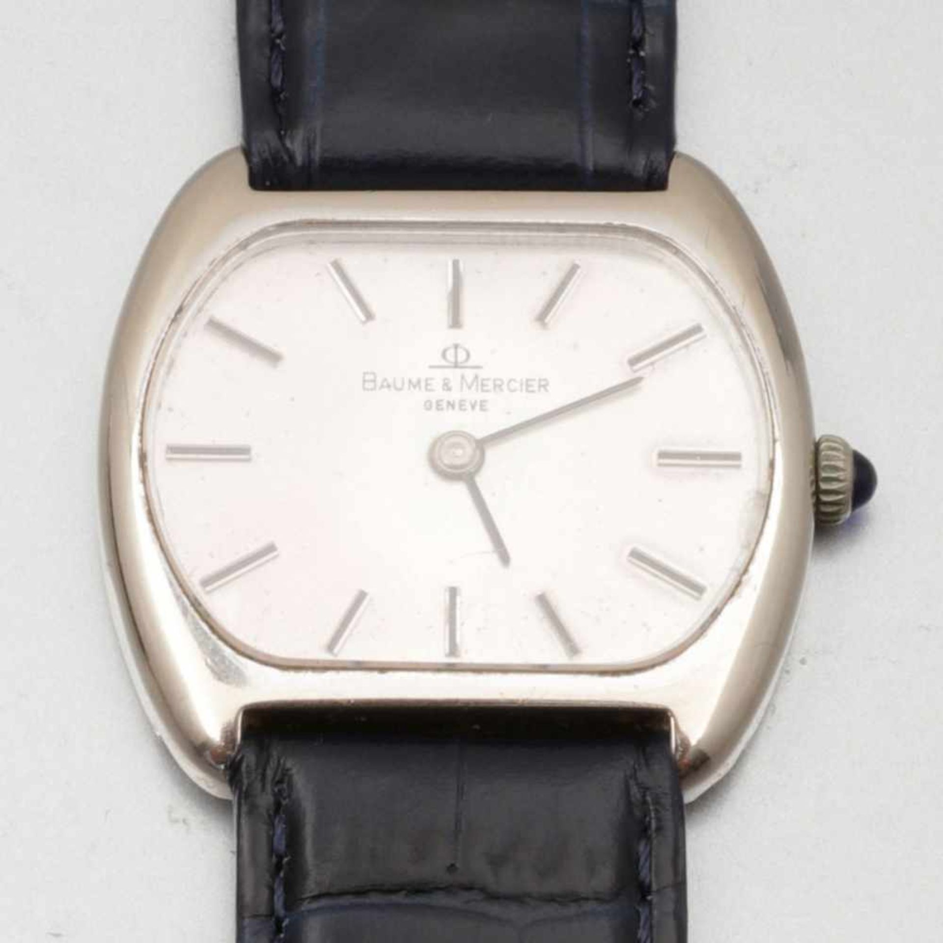 Baume & Mercier ArmbanduhrFa. Baume & Mercier, Genf. 750/- Weißgold, gestempelt. Gewicht: 35,2g. Auf