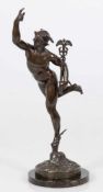 Giovanni da Bologna (Giambologna)1529 Douai - 1608 Florenz nach - Fliegender Merkur - Bronze.
