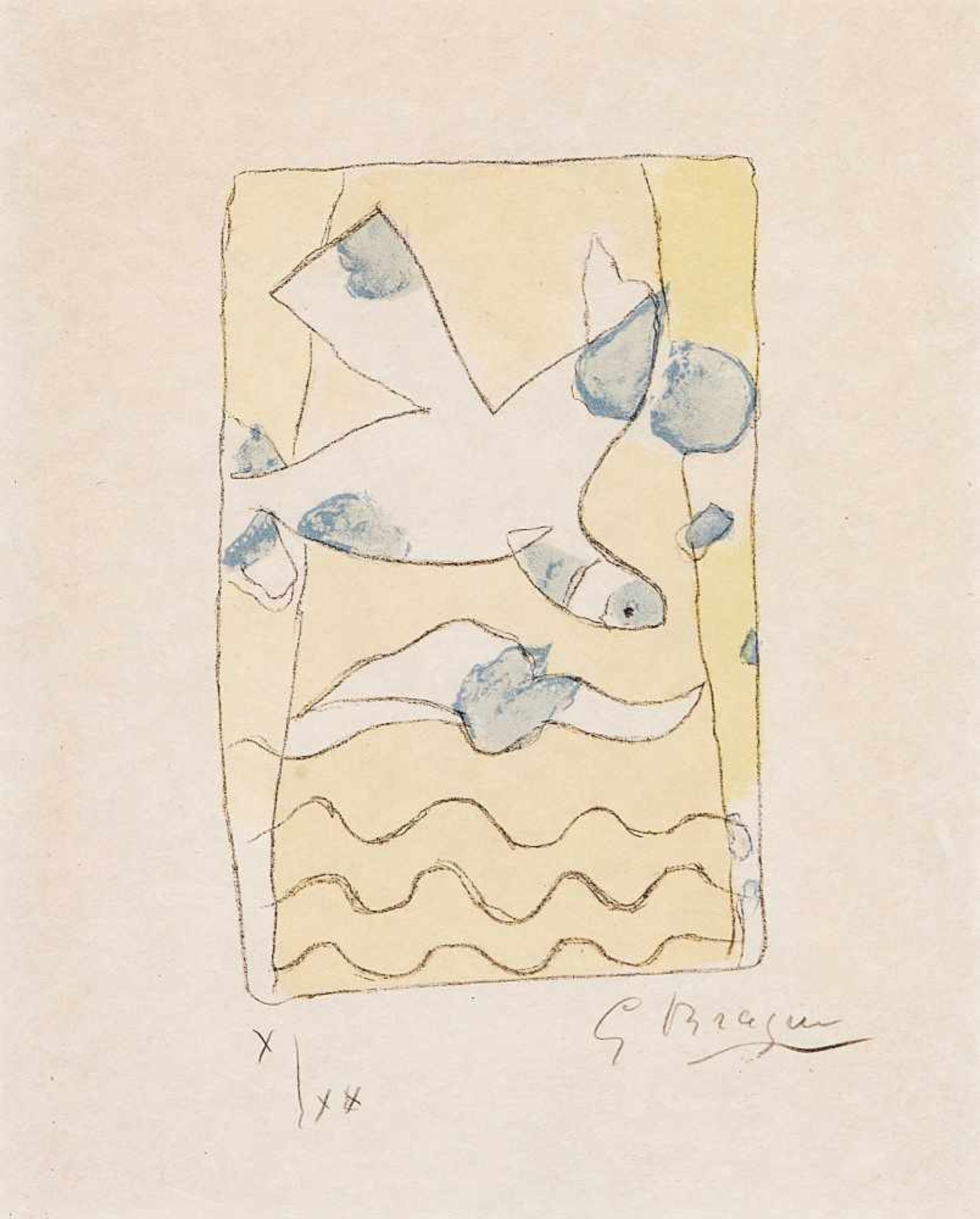 Braque, Georges1882 Argenteuil-sur-Seine - 1963 Paris.Aus «George Braque le solitaire».1959.