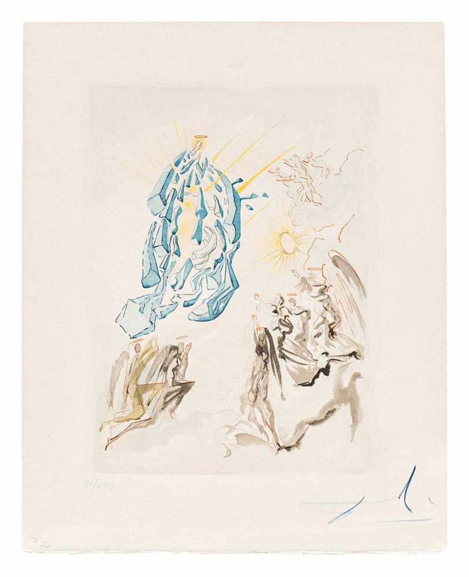 Dalí, Salvador1904 Figueras - 1989 ebd.«Dante recouvre la vue» aus «La Divine Comédie».1964.