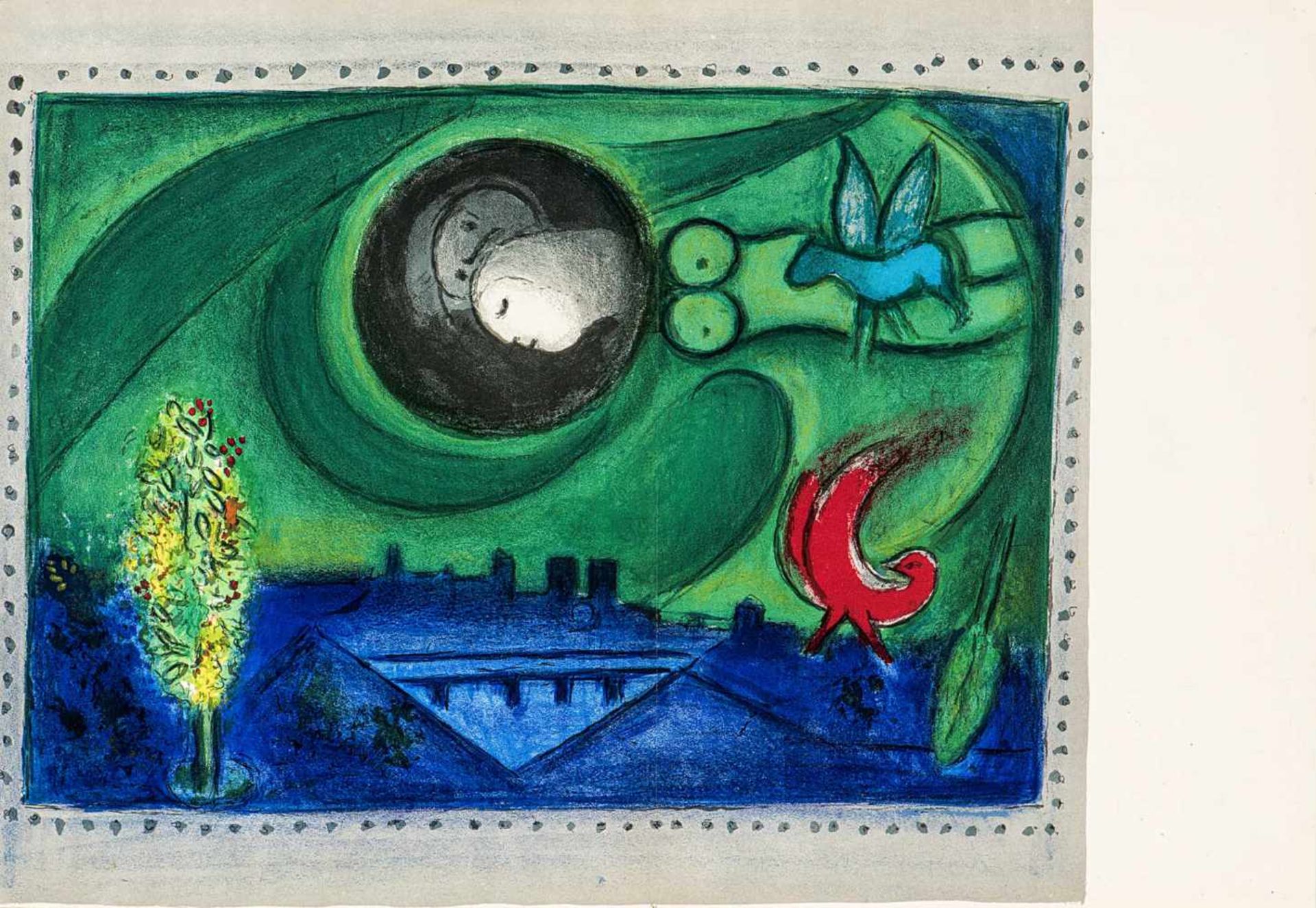Chagall, Marc1889 Witebsk - 1985 Saint-Paul-de-Vence.«Derrière le mirroir». Nr. 66, 67 und 68. - Bild 6 aus 7