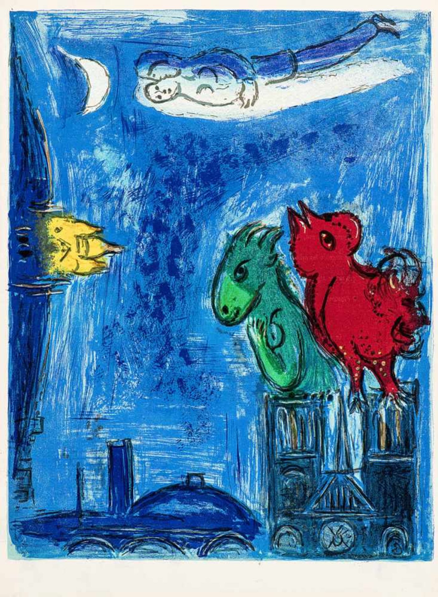Chagall, Marc1889 Witebsk - 1985 Saint-Paul-de-Vence.«Derrière le mirroir». Nr. 66, 67 und 68. - Bild 5 aus 7