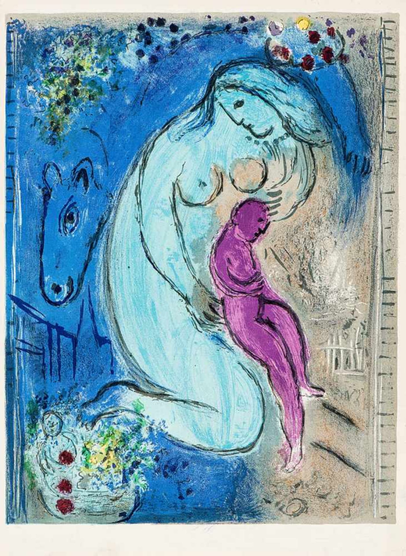 Chagall, Marc1889 Witebsk - 1985 Saint-Paul-de-Vence.«Derrière le mirroir». Nr. 66, 67 und 68. - Bild 4 aus 7