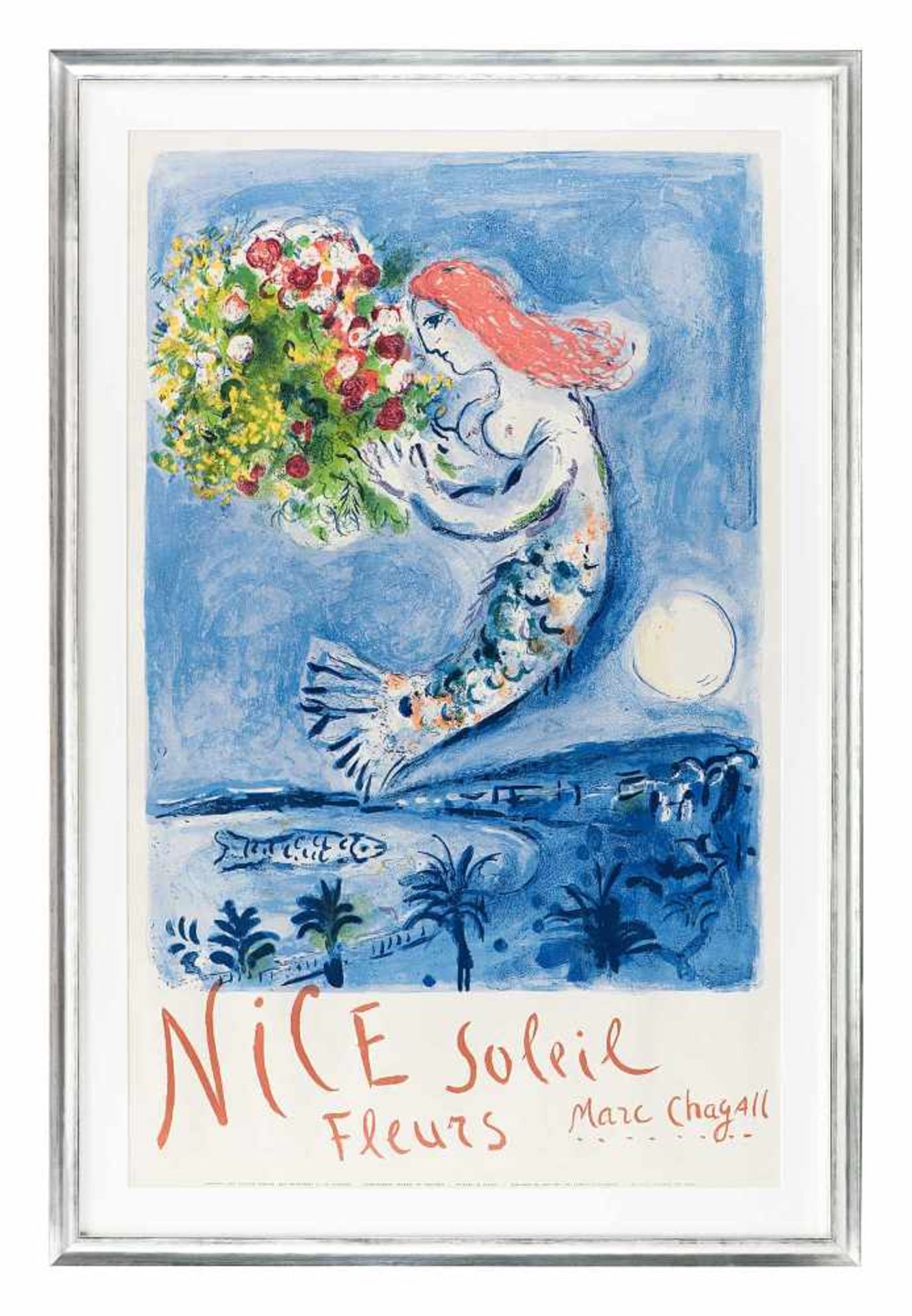 Chagall, Marc1889 Witebsk - 1985 Saint-Paul-de-Vence.«Nice, Soleil, Fleurs». Die Engelsbucht. - Bild 2 aus 2