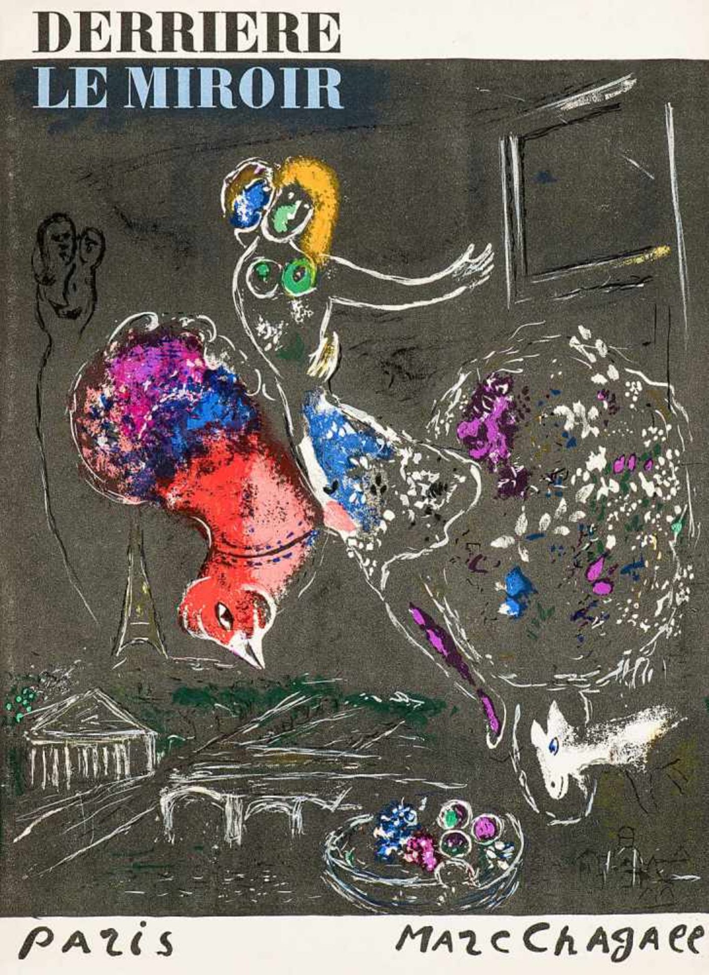 Chagall, Marc1889 Witebsk - 1985 Saint-Paul-de-Vence.«Derrière le mirroir». Nr. 66, 67 und 68.