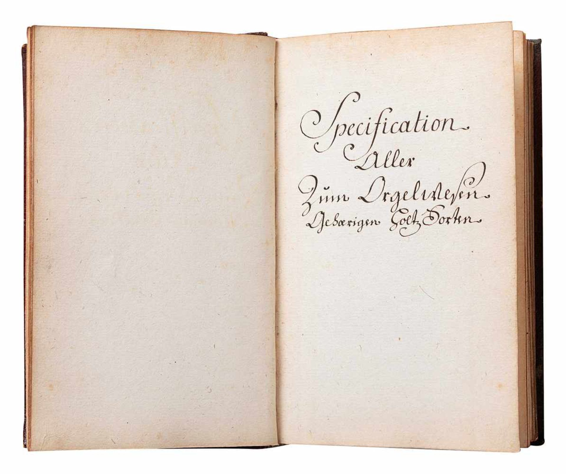 Silbermann, Johann Andreas1712 Straßburg - 1783 ebd.«Specificationen».Handschrift, in deutscher - Bild 3 aus 6