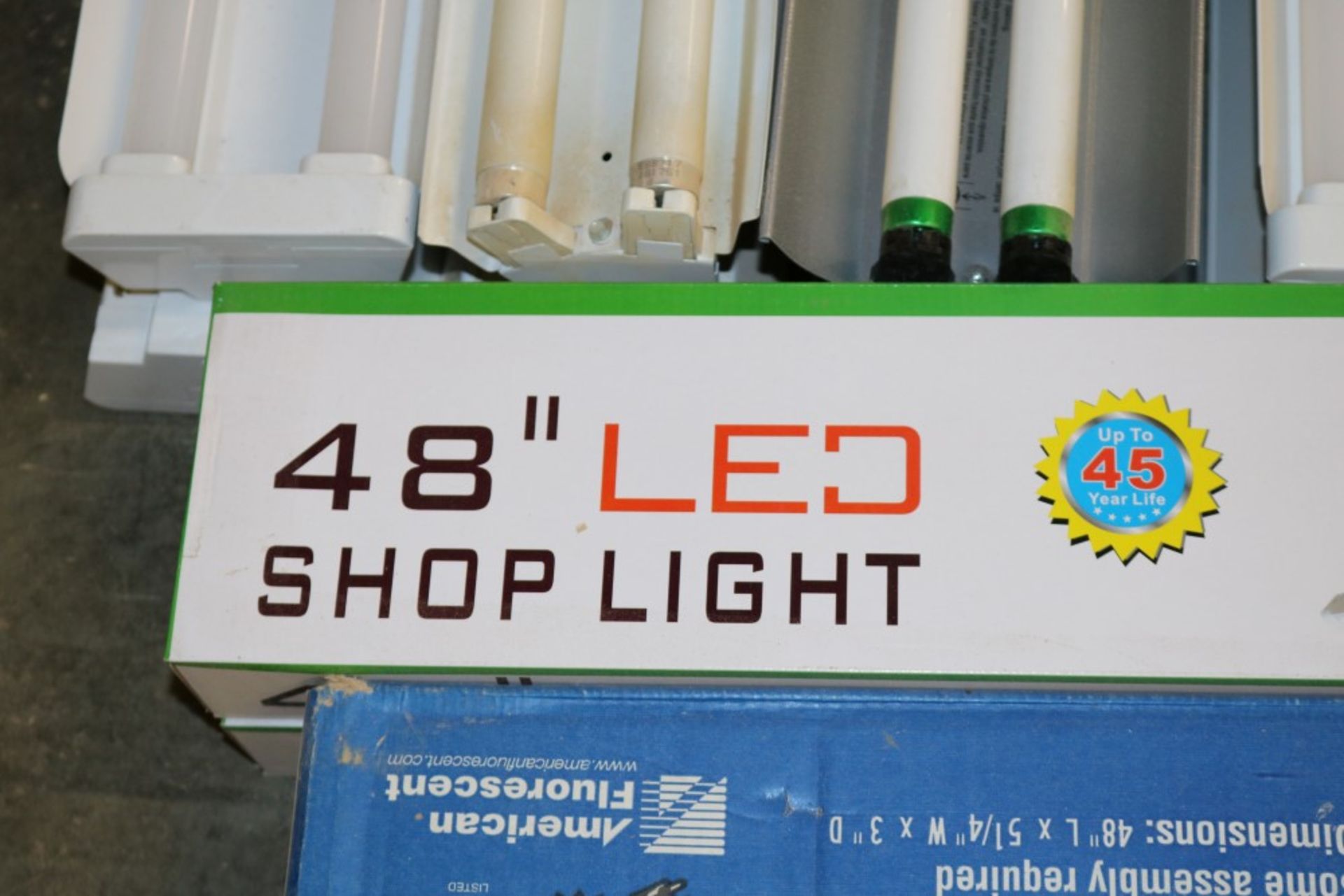 (26) Large Lot of 48" Fluorescent and LED Shop Lights, CTL, Lithonia and American Fluorescent - Image 3 of 13