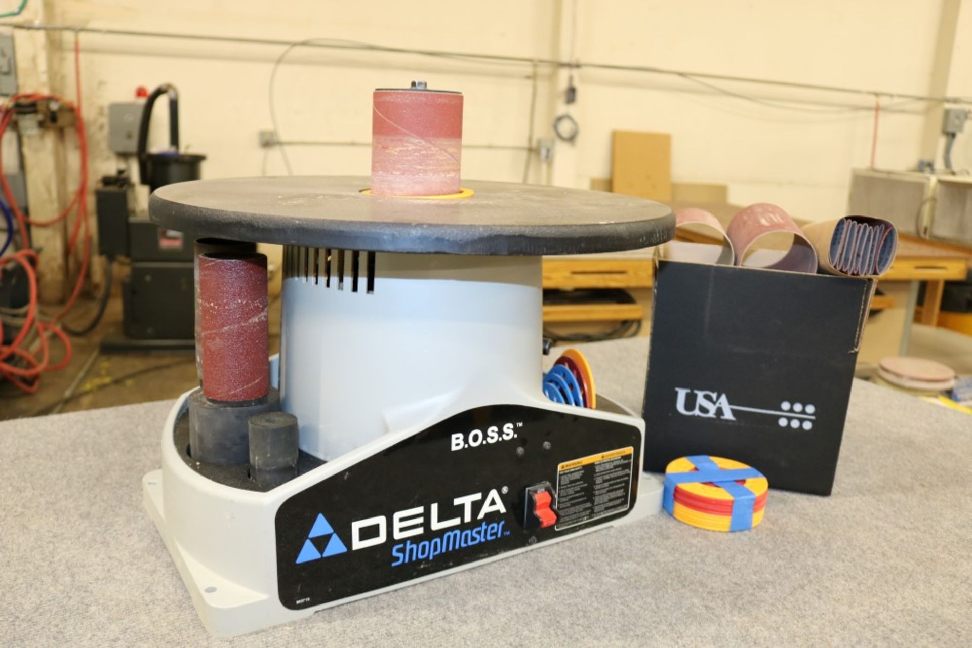 Delta B.O.S.S. Shop Master Bench Oscillating Spindle Sander, 1/4 HP, SN 032173, 1725 RPM, with