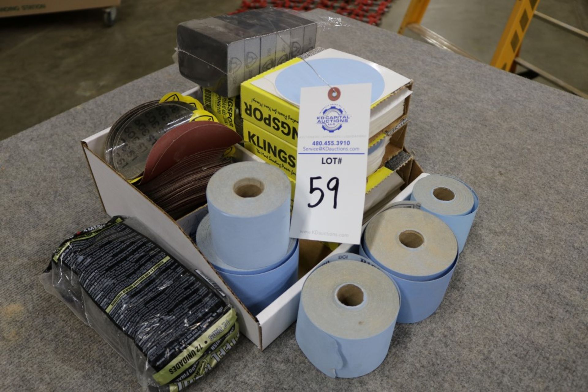 Brand New Box of Sand Paper Rolls and Replacement Orbital Sand Paper Pads and Sand Paper Sponges, - Image 4 of 5