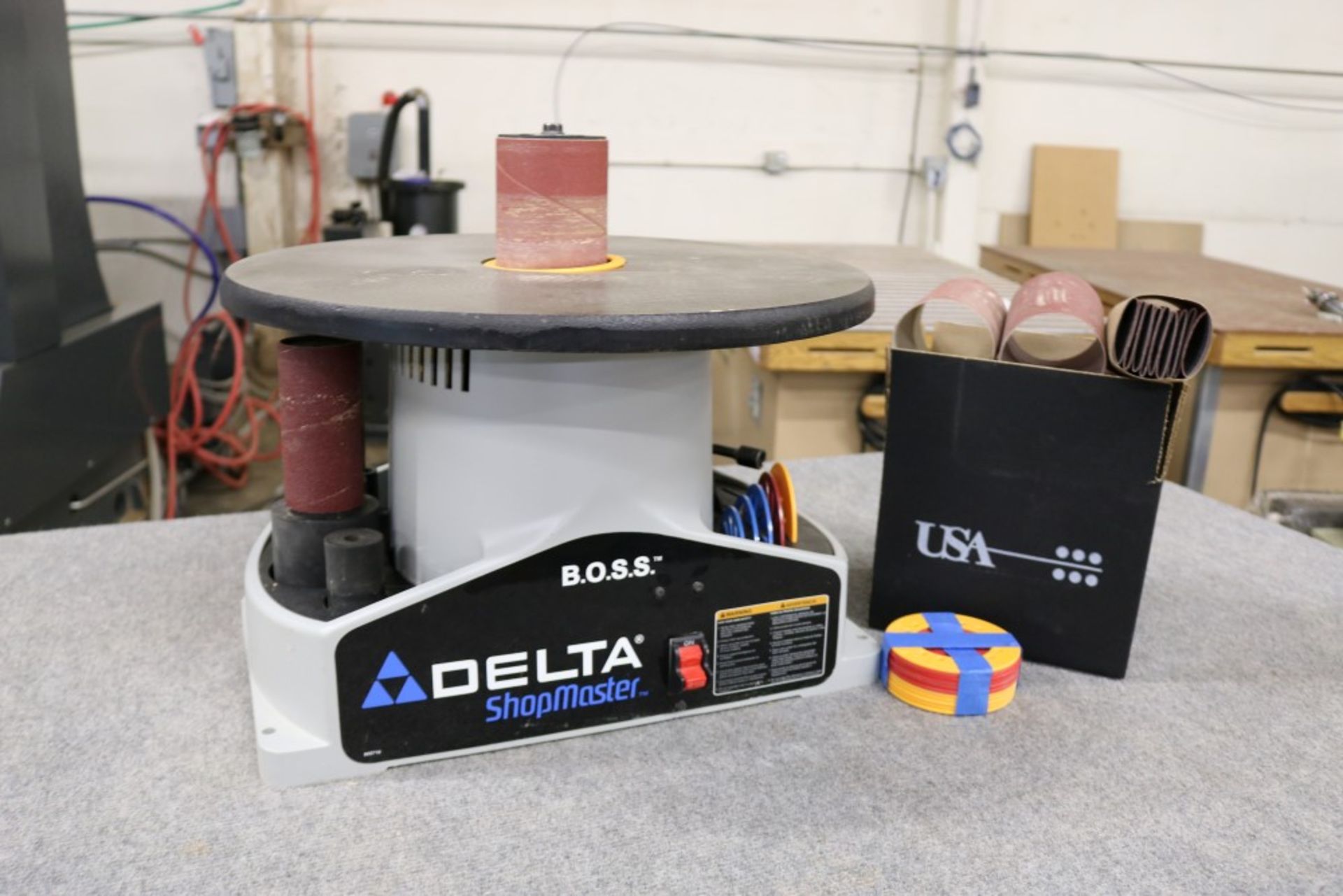 Delta B.O.S.S. Shop Master Bench Oscillating Spindle Sander, 1/4 HP, SN 032173, 1725 RPM, with - Image 2 of 9