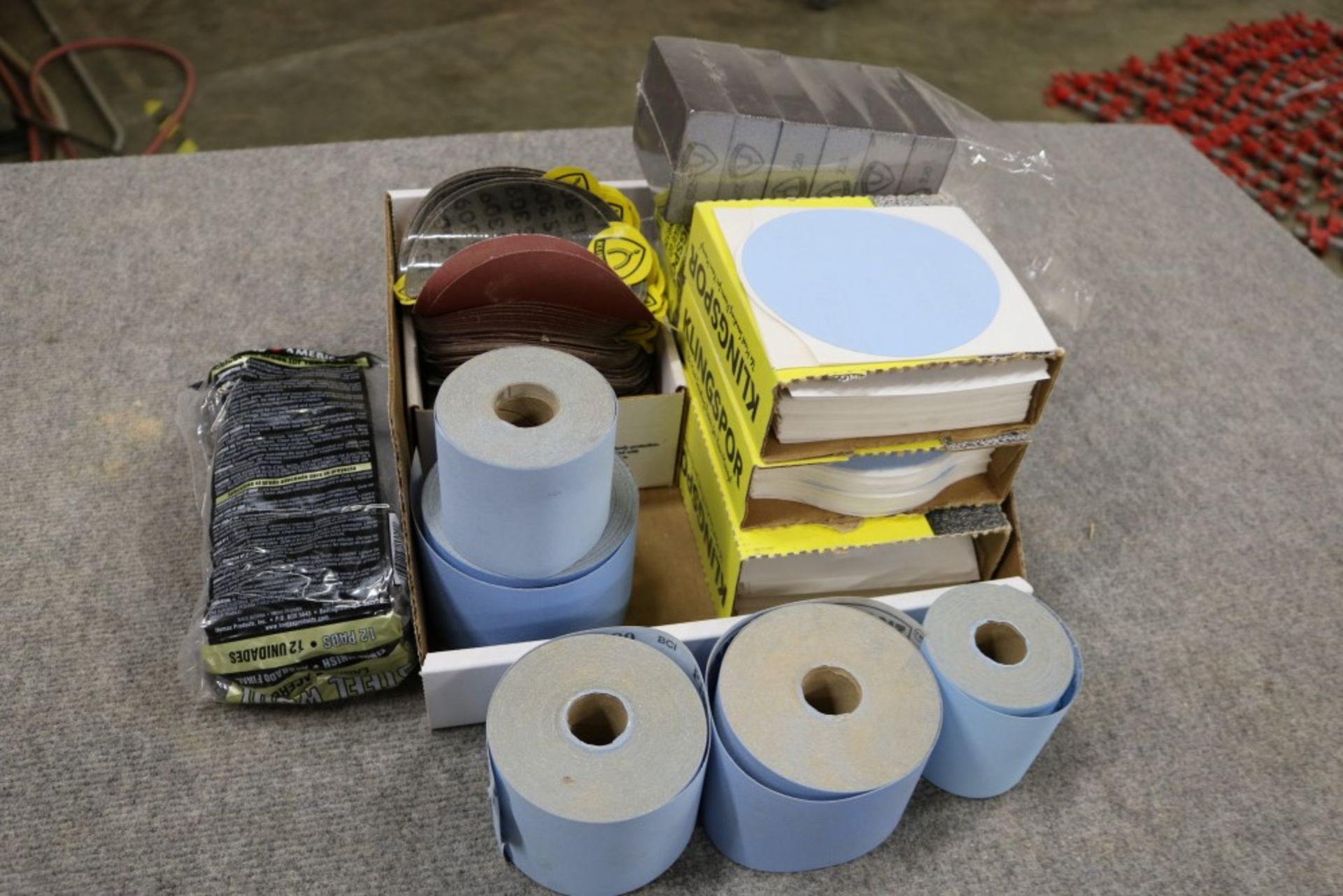 Brand New Box of Sand Paper Rolls and Replacement Orbital Sand Paper Pads and Sand Paper Sponges, - Image 2 of 5