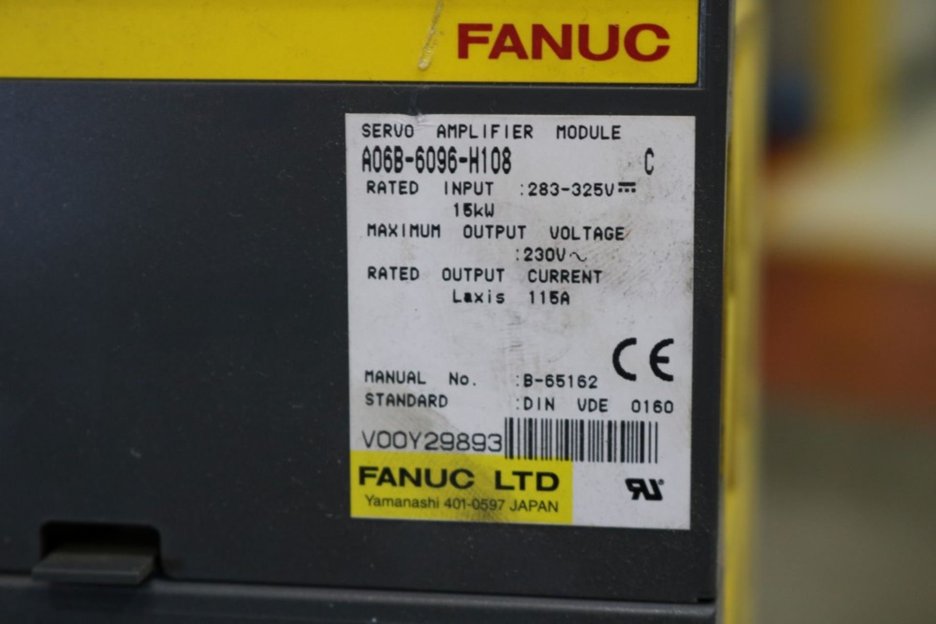 (5) Fanuc Servo Amplifiers (2) Model A06B-6079-H106 and (3) Model A06B-6079-H108 (not verified - Image 4 of 8