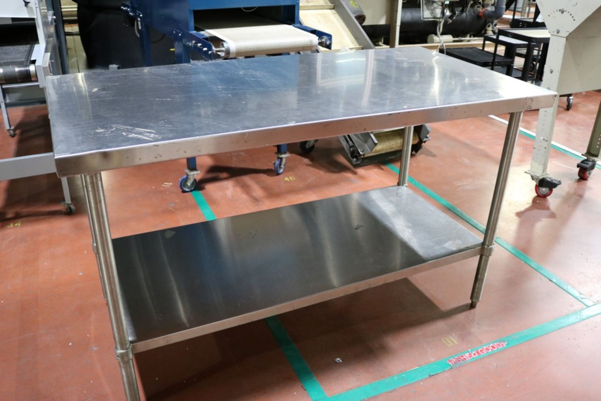 (2) Stainless Steel Work Tables 30" x 60" x 36" - Image 2 of 5