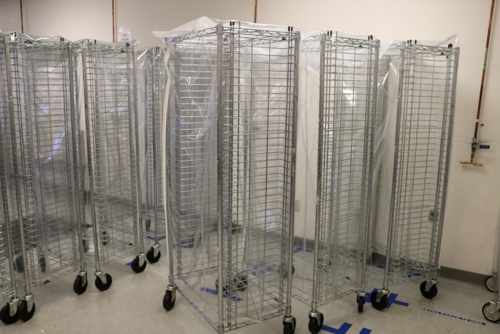 (11) Wire Rolling Racks - 36 Slot Capacity 18" x 36" x 70" - Image 5 of 9