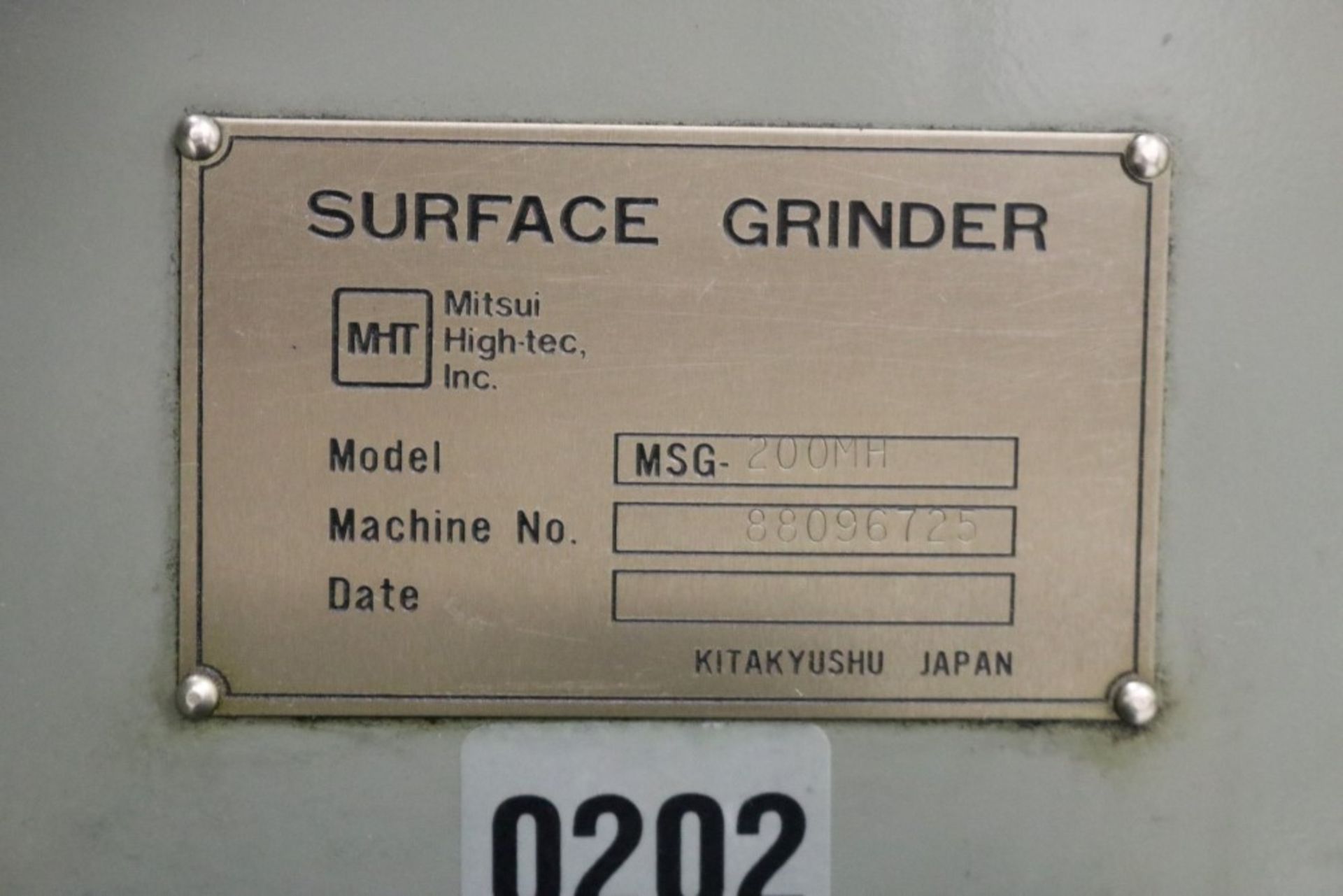 Precision Surface Grinder - Mitsui High-Tec 612 Model MSG-200MH w/ Vac-U- Guard - Image 8 of 9