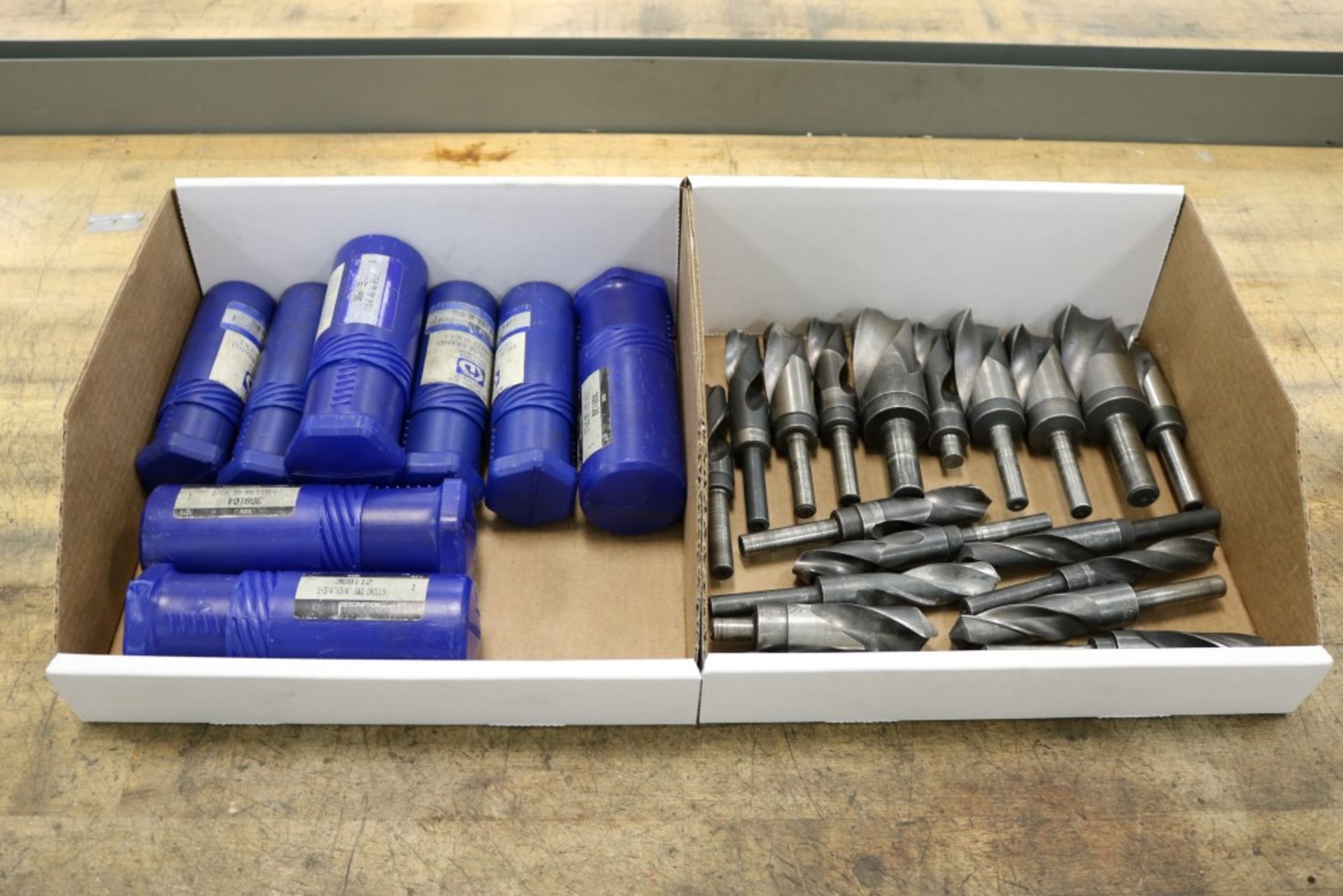 Drills - Various Box of Large Drill Bits 3/4" to 2-3/4"