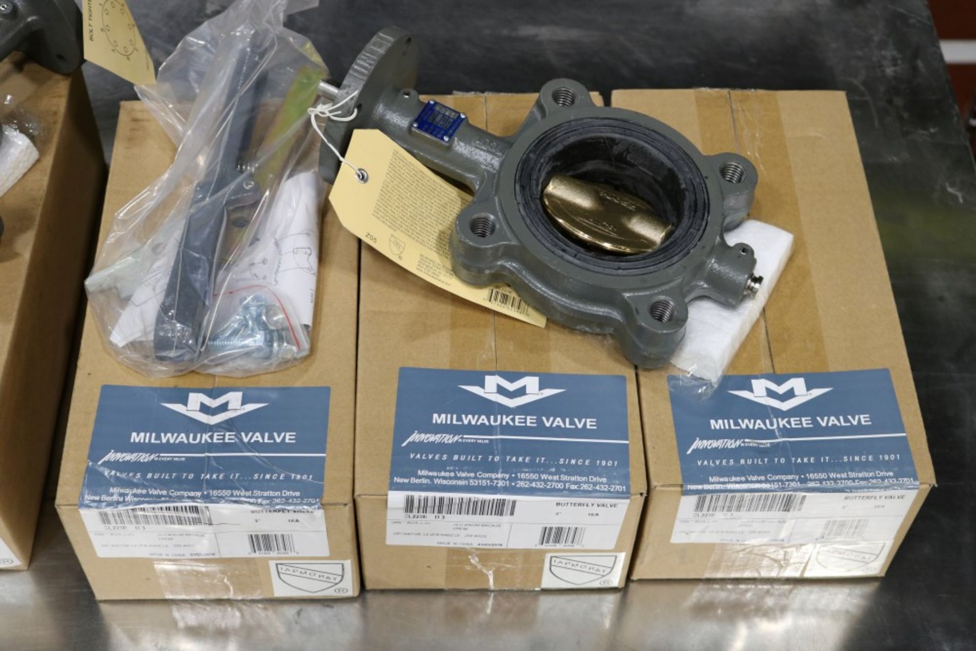 (4) 3" New Milwaukee Butterfly Valves / (2) 4" New Milwaukee Butterfly Valves - Image 2 of 5