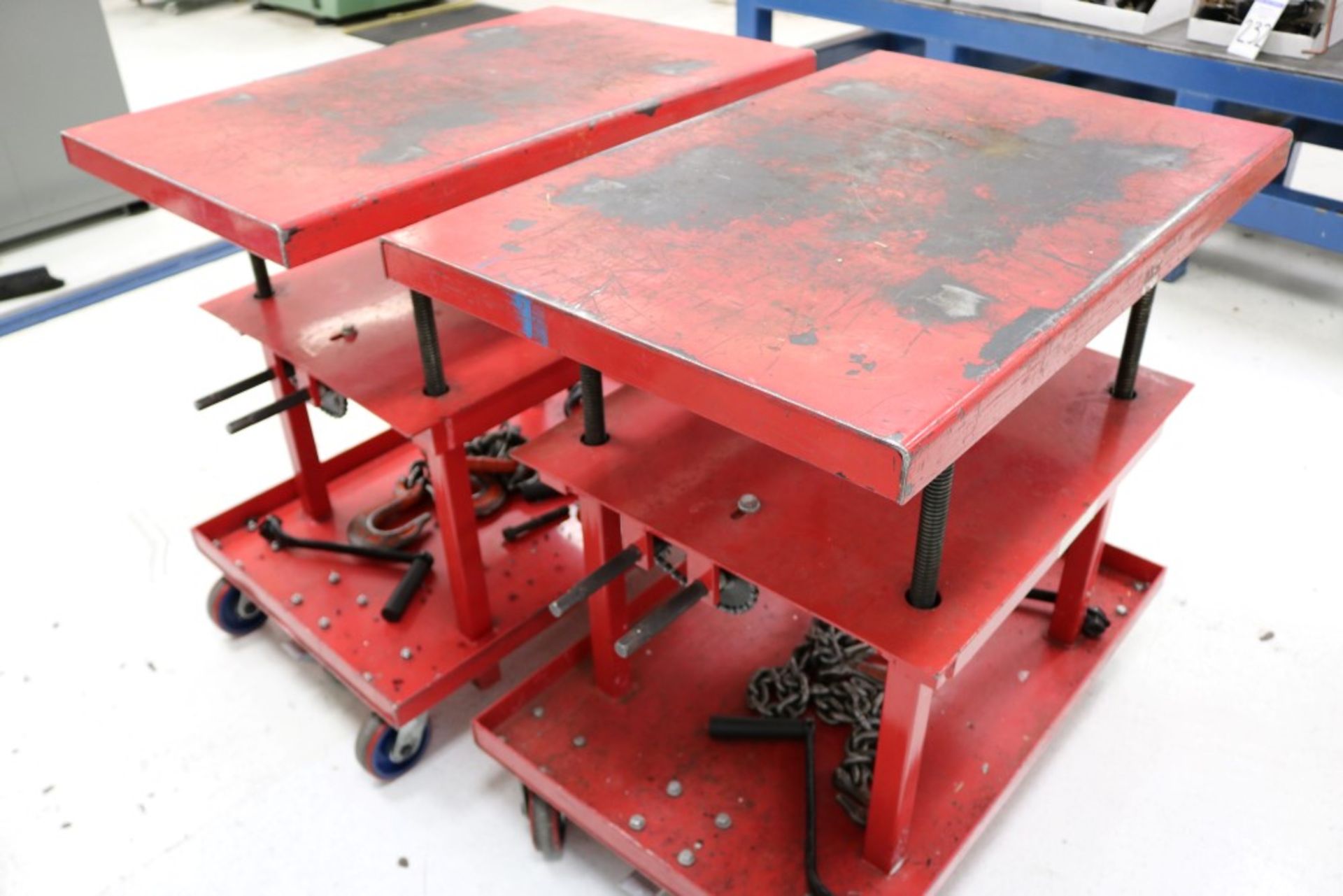 (2) Heavy Duty Adjustable Height Die Carts - Image 3 of 4