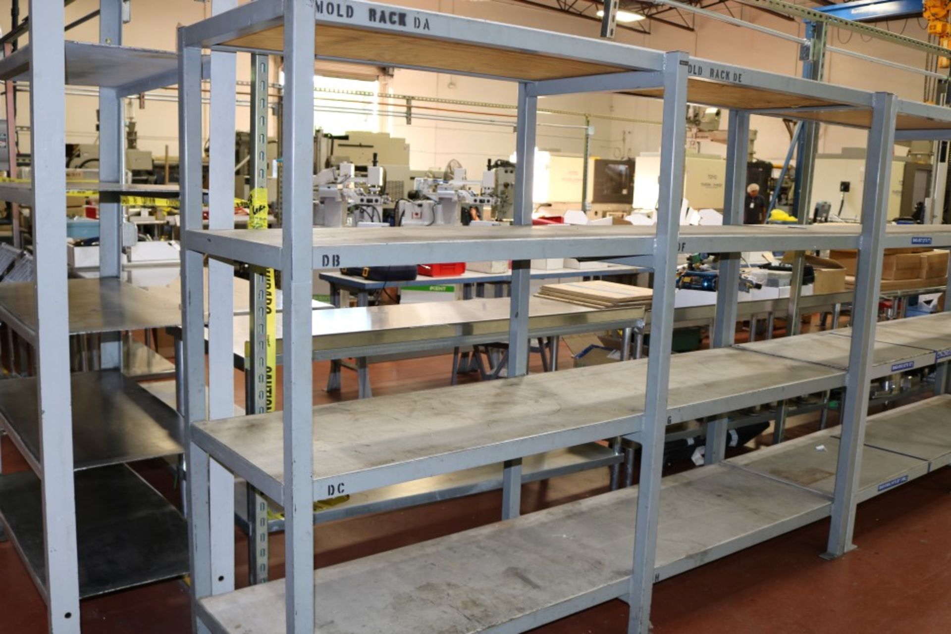 Heavy Duty 4 tier Steel Mold Rack 28" x 72" x 96" - Image 3 of 6