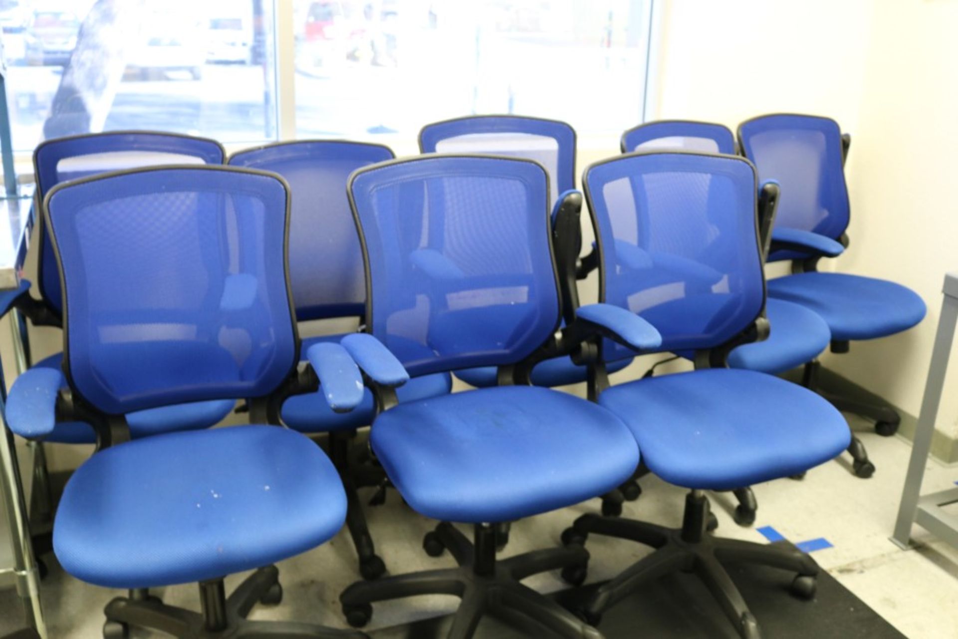 (8) Blue Work Chairs