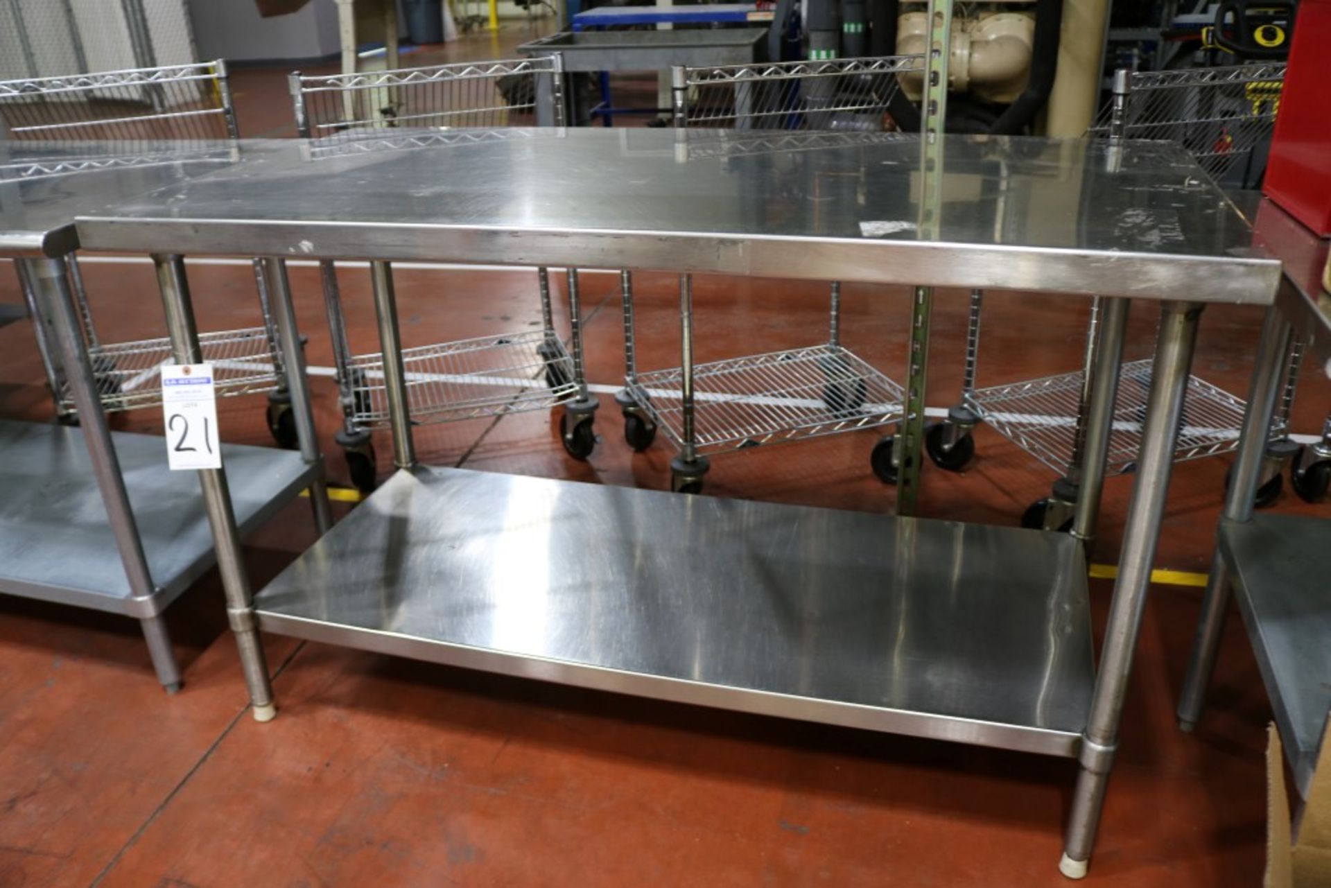 (2) Stainless Steel Work Tables 30" x 60" x 36" - Image 3 of 6