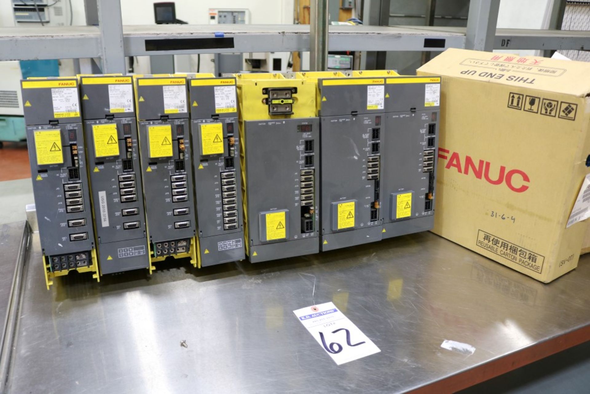 (5) Fanuc Servo Amplifiers (2) Model A06B-6079-H106 and (3) Model A06B-6079-H108 (not verified - Image 8 of 8