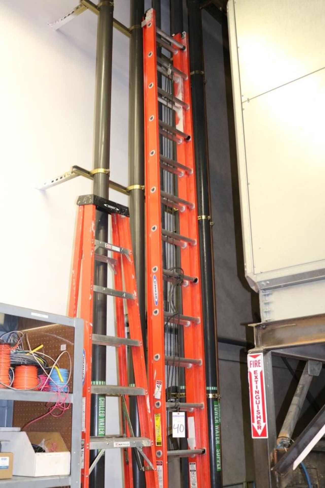 (2) Ladders (1) Werner 10" Step Lasdder 300 lb. capacity / (1) Werner 32' Extension Ladder 300lb. - Image 8 of 8