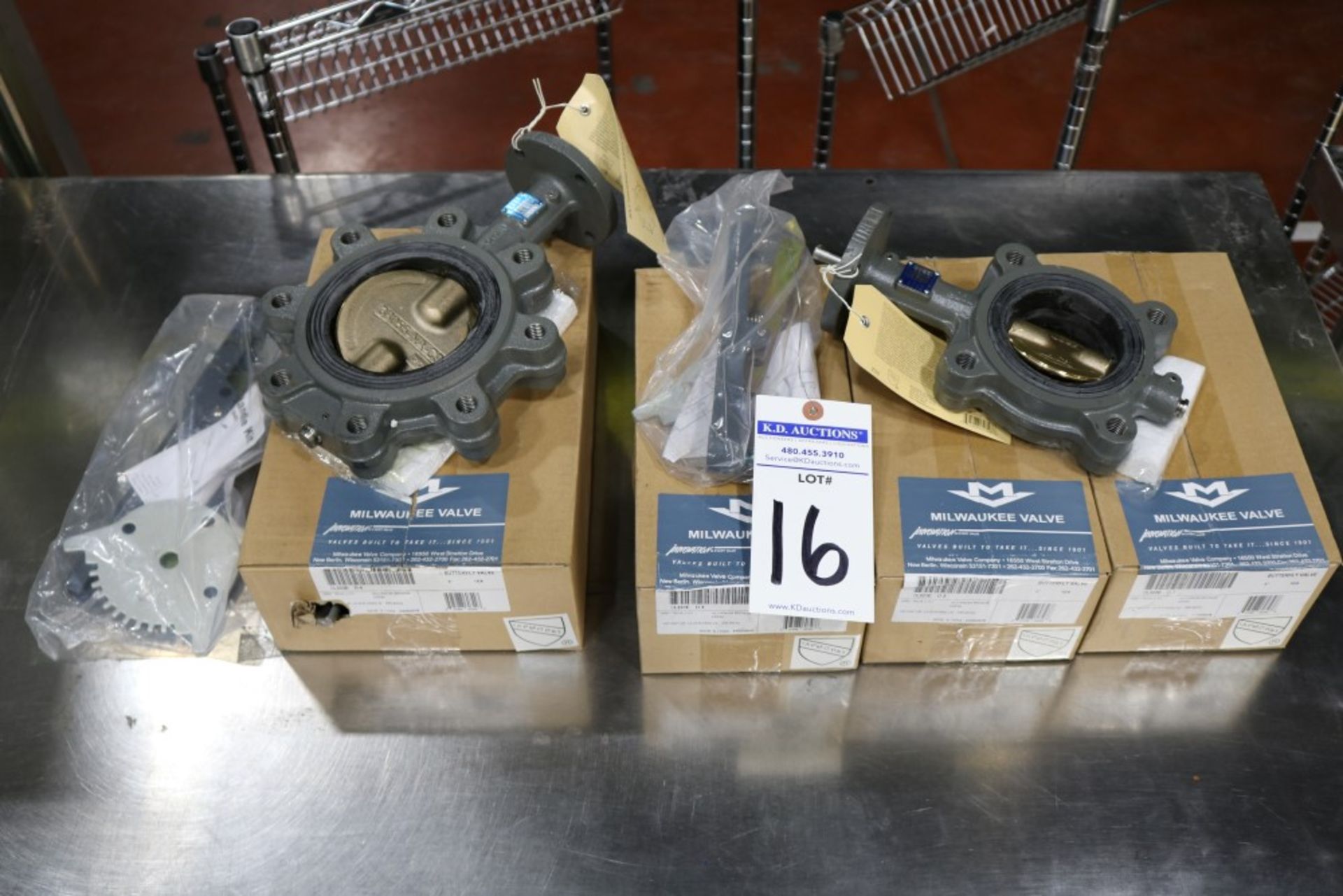 (4) 3" New Milwaukee Butterfly Valves / (2) 4" New Milwaukee Butterfly Valves - Image 5 of 5