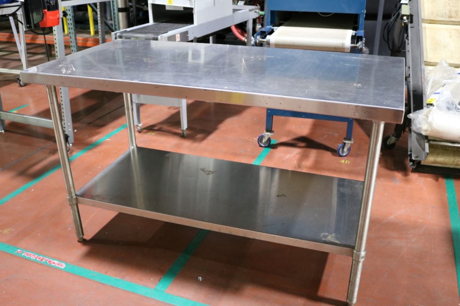 (2) Stainless Steel Work Tables 30" x 60" x 36"