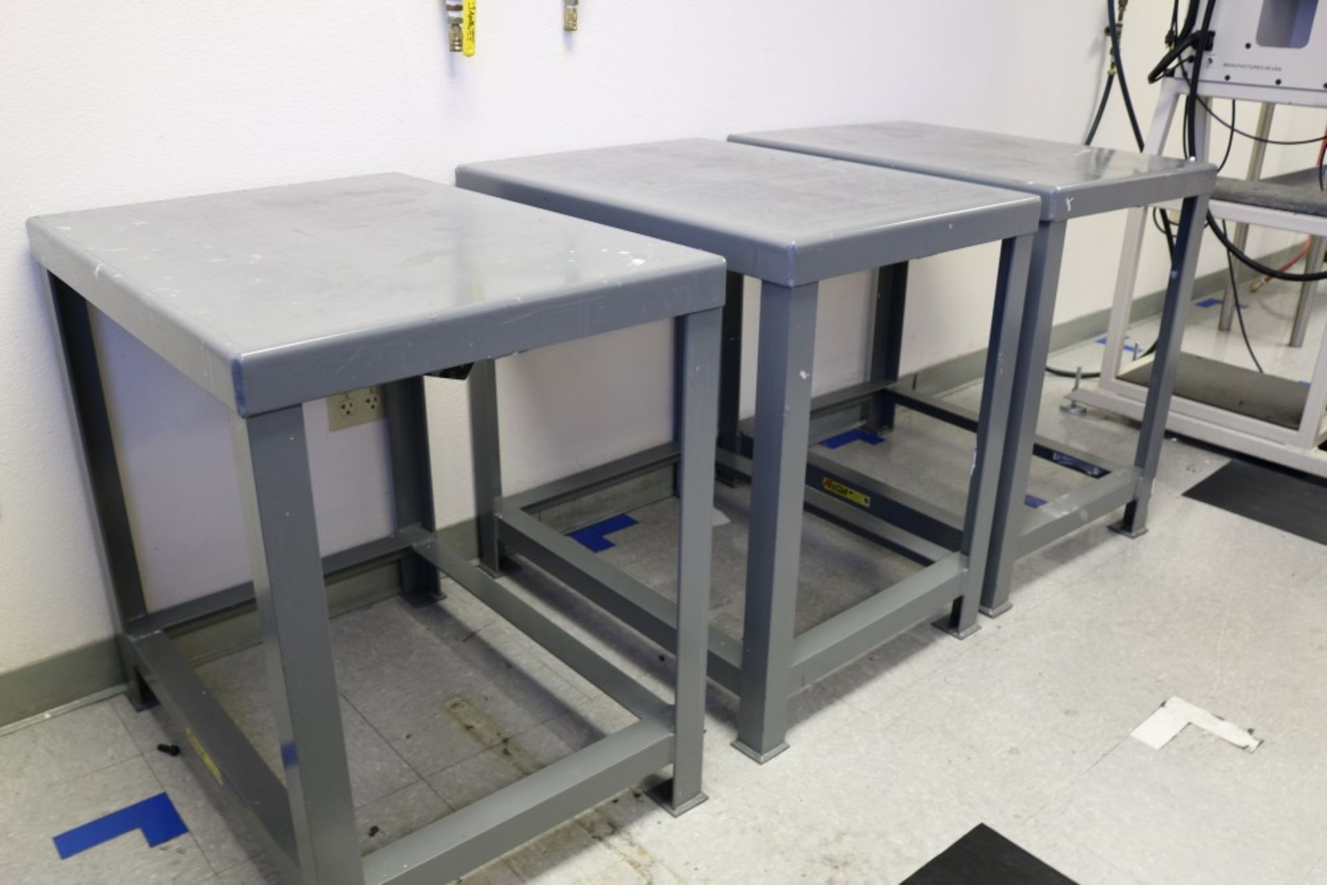 (3) Heavy Duty Steel Tables - Little Giant 22" x 30" x 30" - Image 4 of 5