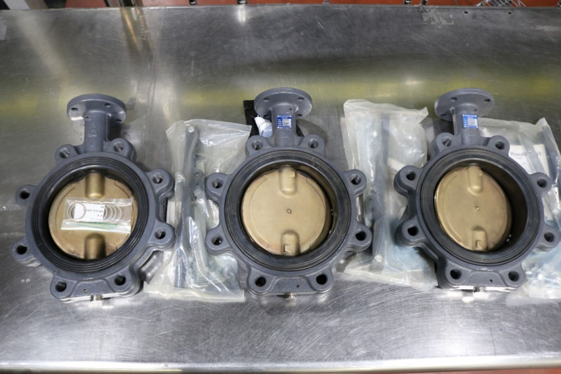 (3) 6" New Milwaukee Butterfly Valves