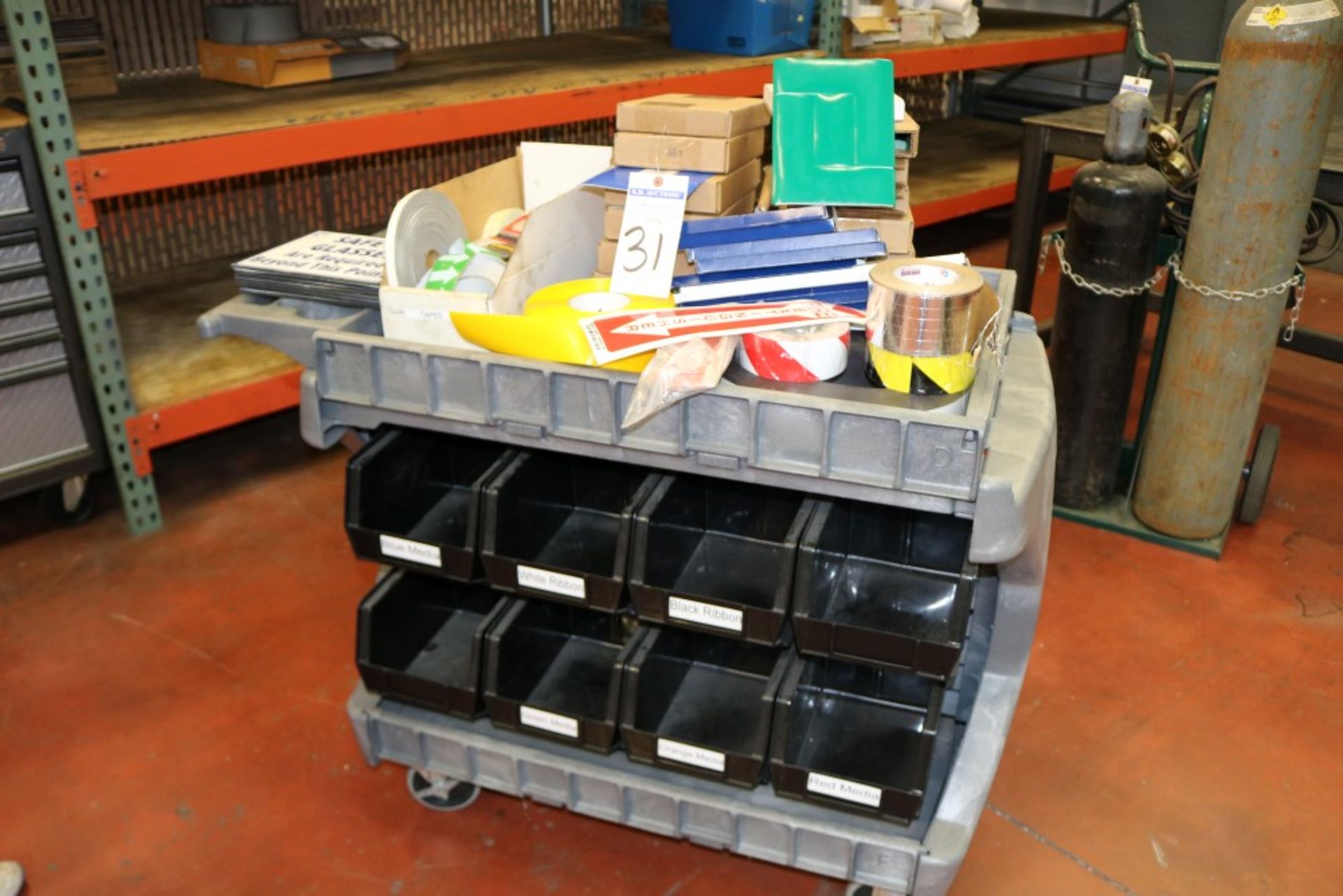 Lean Manufacturing Plant Labeling Rolling Cart - Image 8 of 9