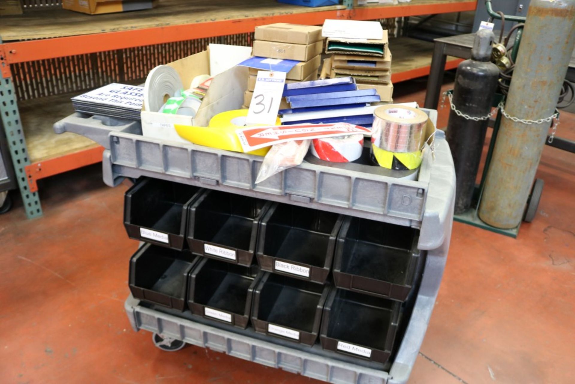 Lean Manufacturing Plant Labeling Rolling Cart - Image 9 of 9