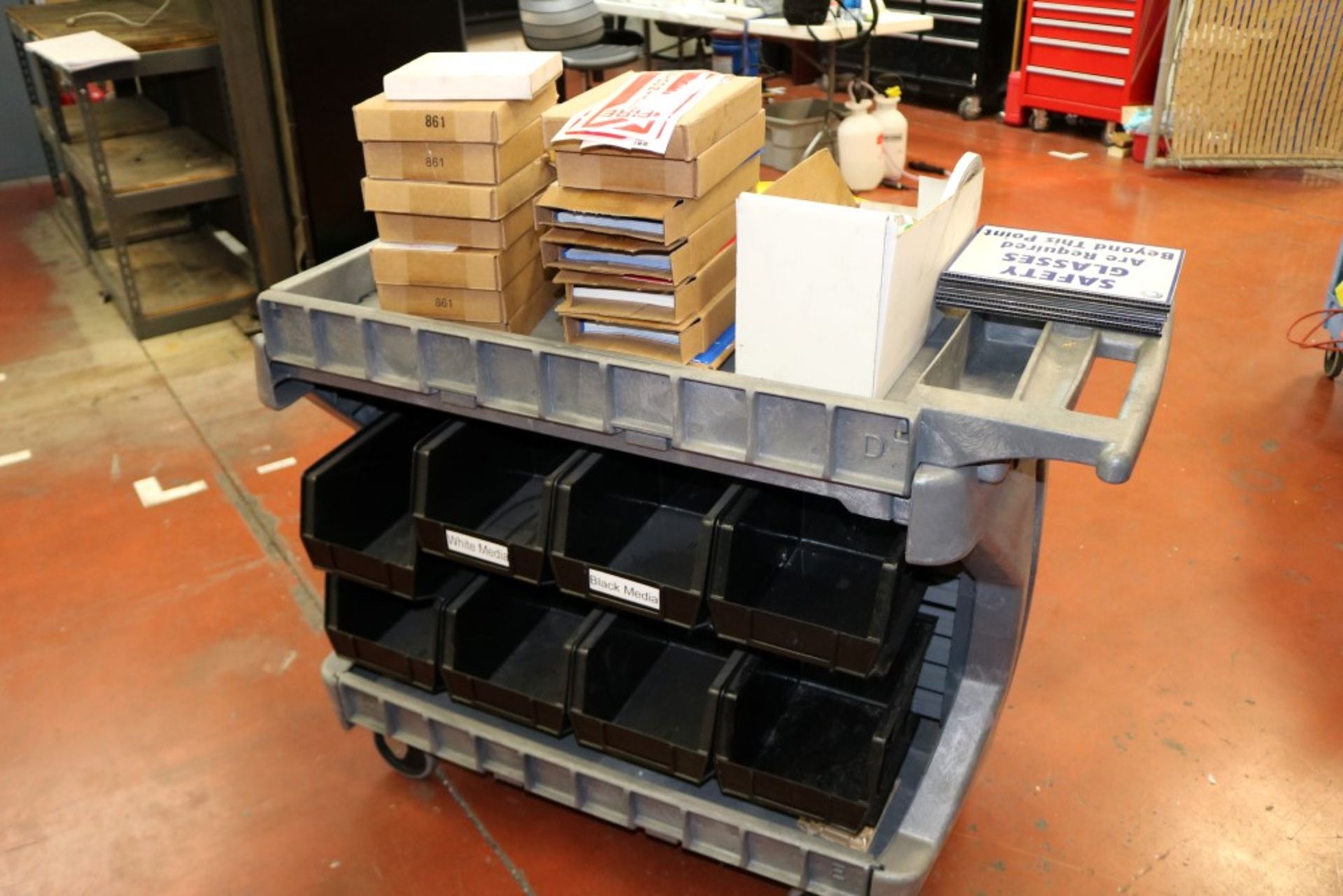 Lean Manufacturing Plant Labeling Rolling Cart - Image 3 of 9