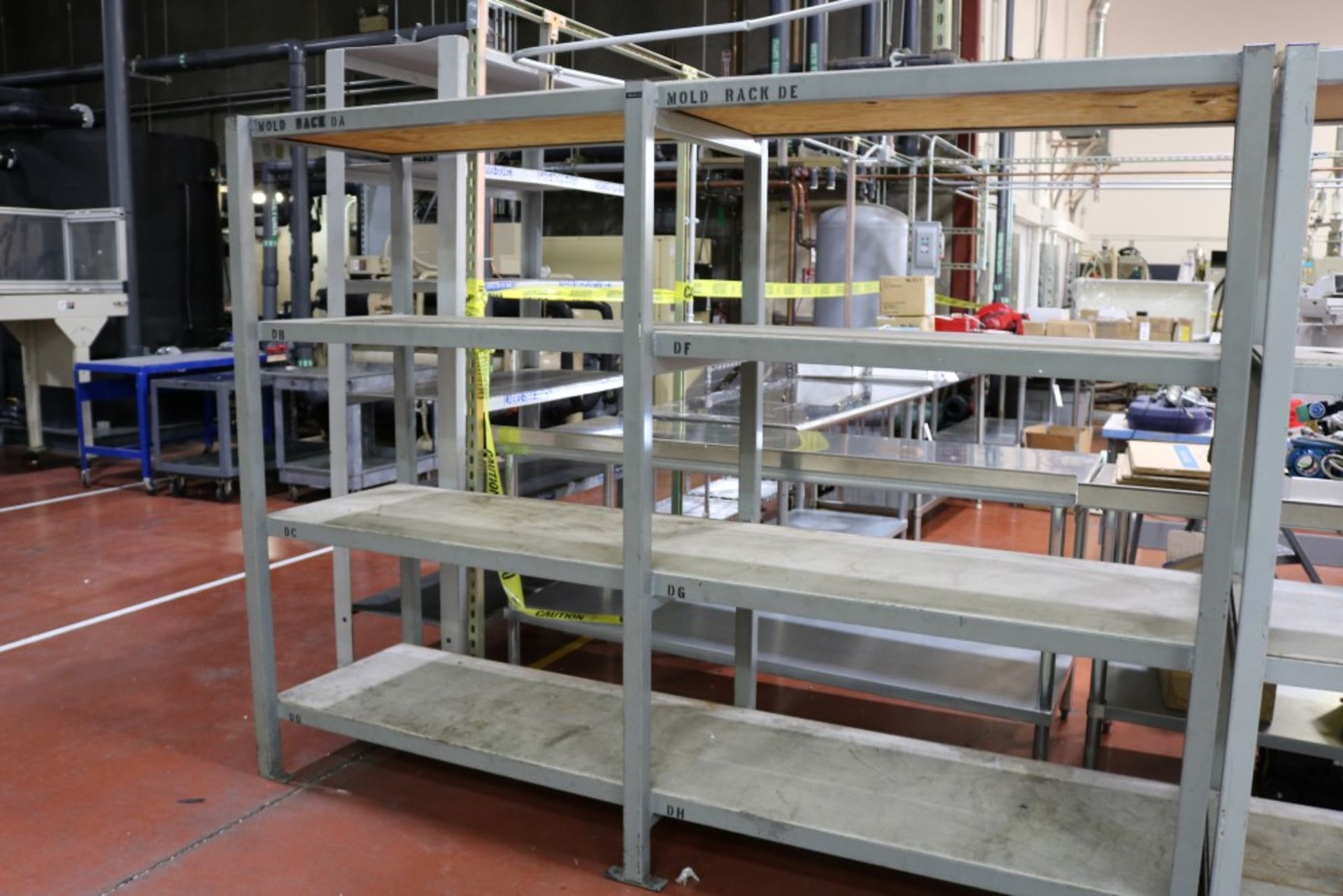 Heavy Duty 4 tier Steel Mold Rack 28" x 72" x 96"