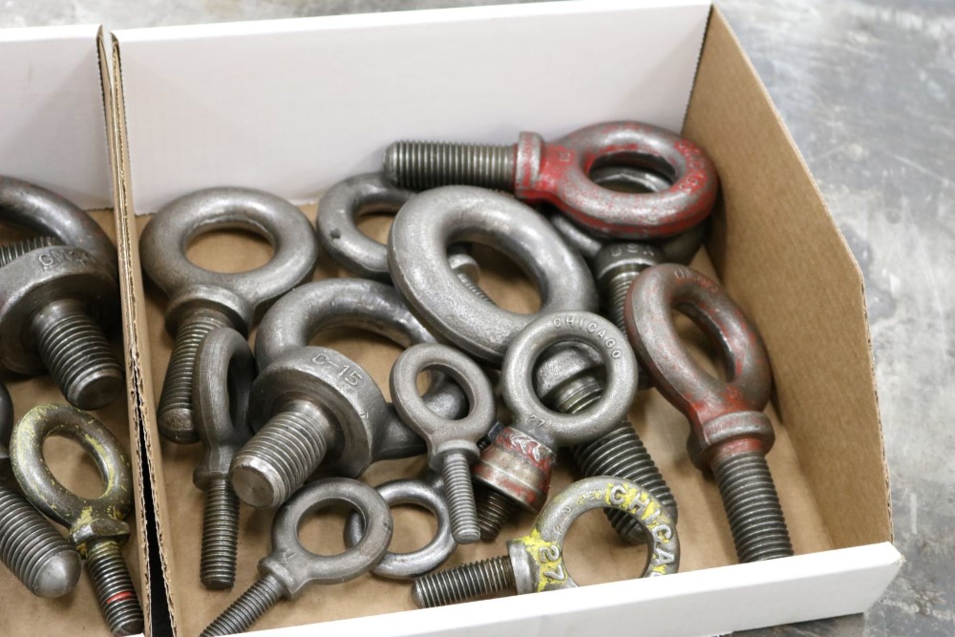 (2) Boxes of Various Sized Solid Eye Bolts - Image 3 of 4