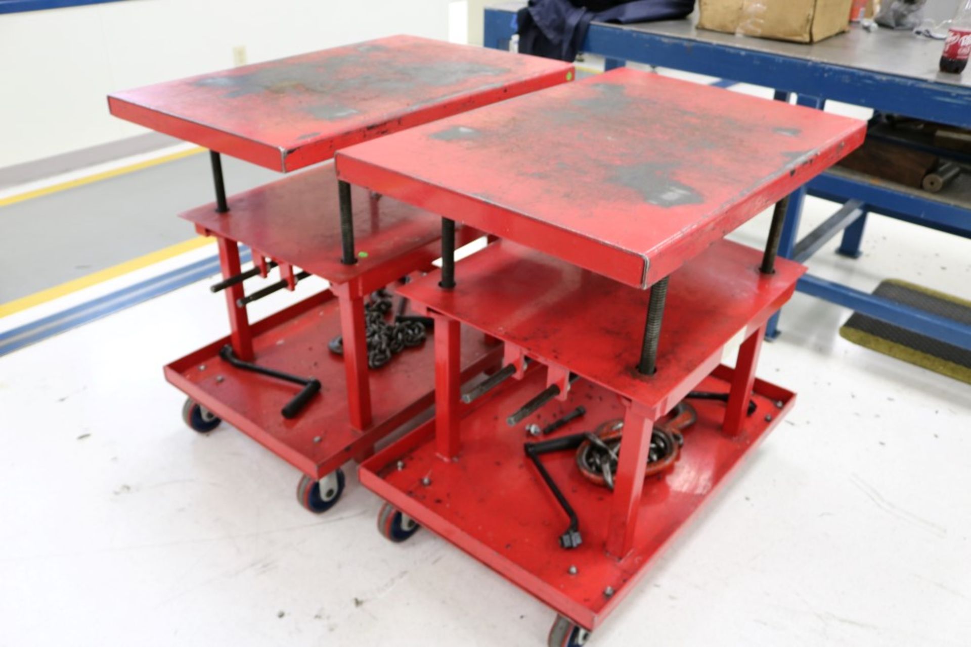 (2) Heavy Duty Adjustable Height Die Carts - Image 2 of 4