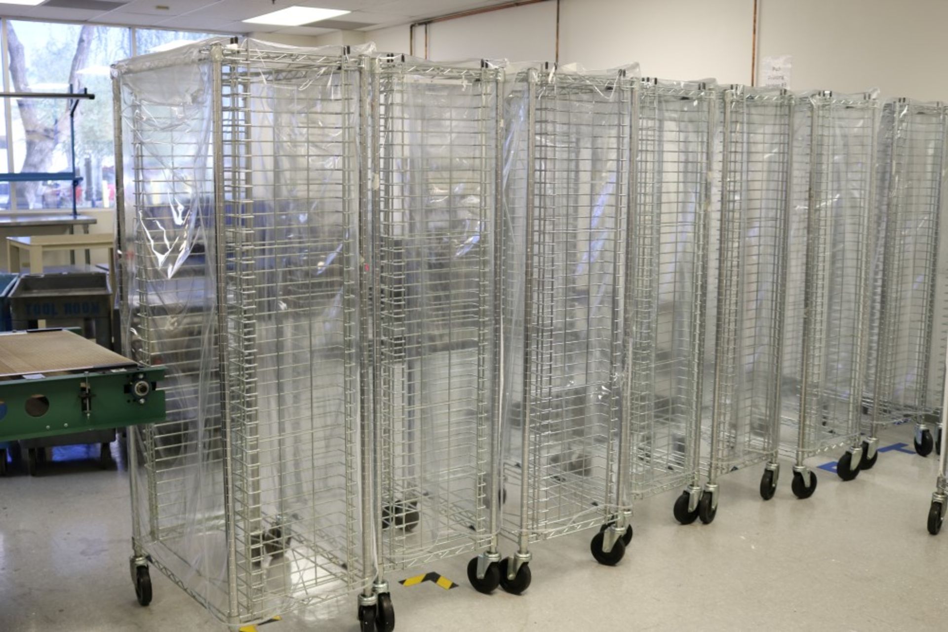 (11) Wire Rolling Racks - 36 Slot Capacity 18" x 36" x 70" - Image 3 of 9