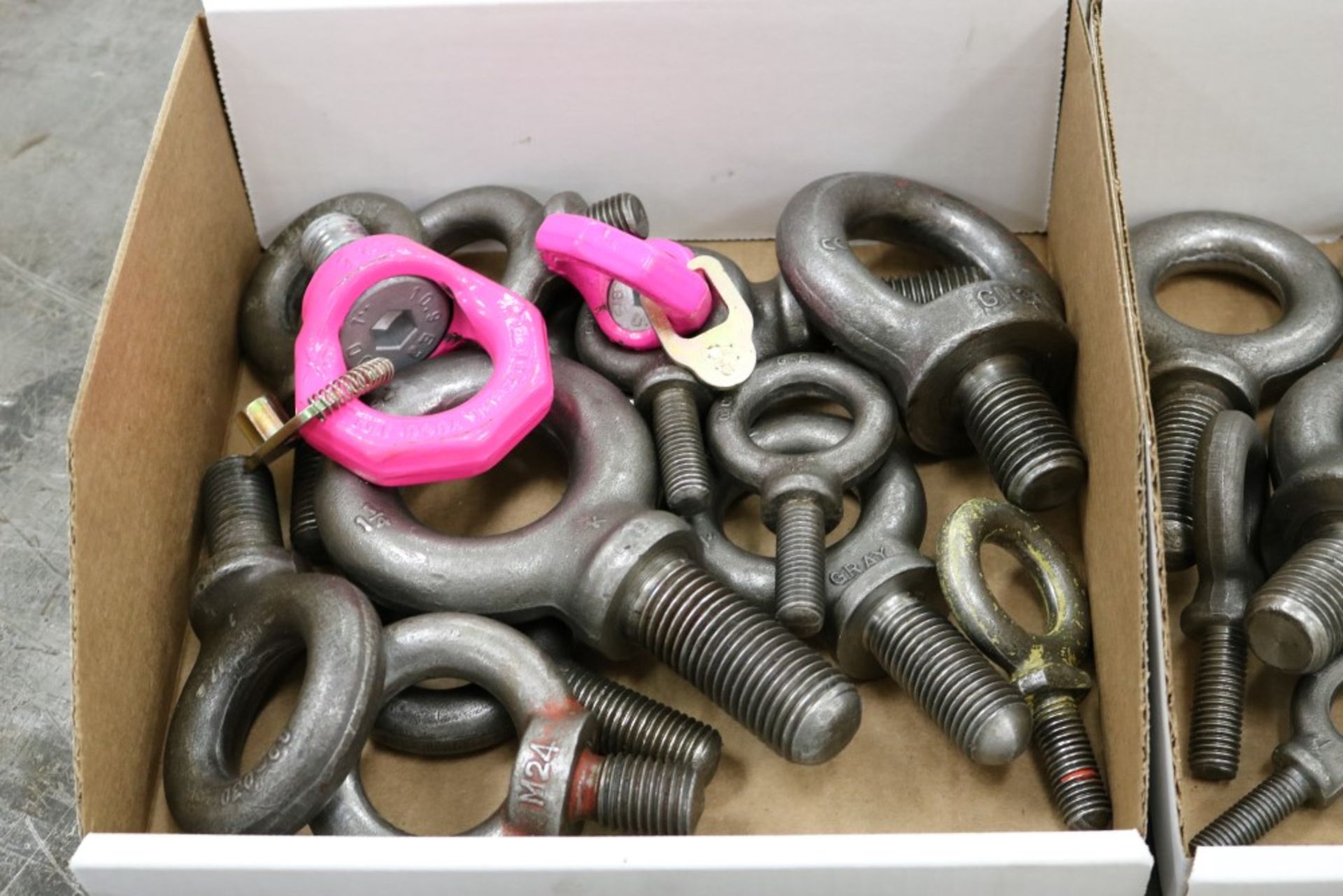 (2) Boxes of Various Sized Solid Eye Bolts - Image 2 of 4