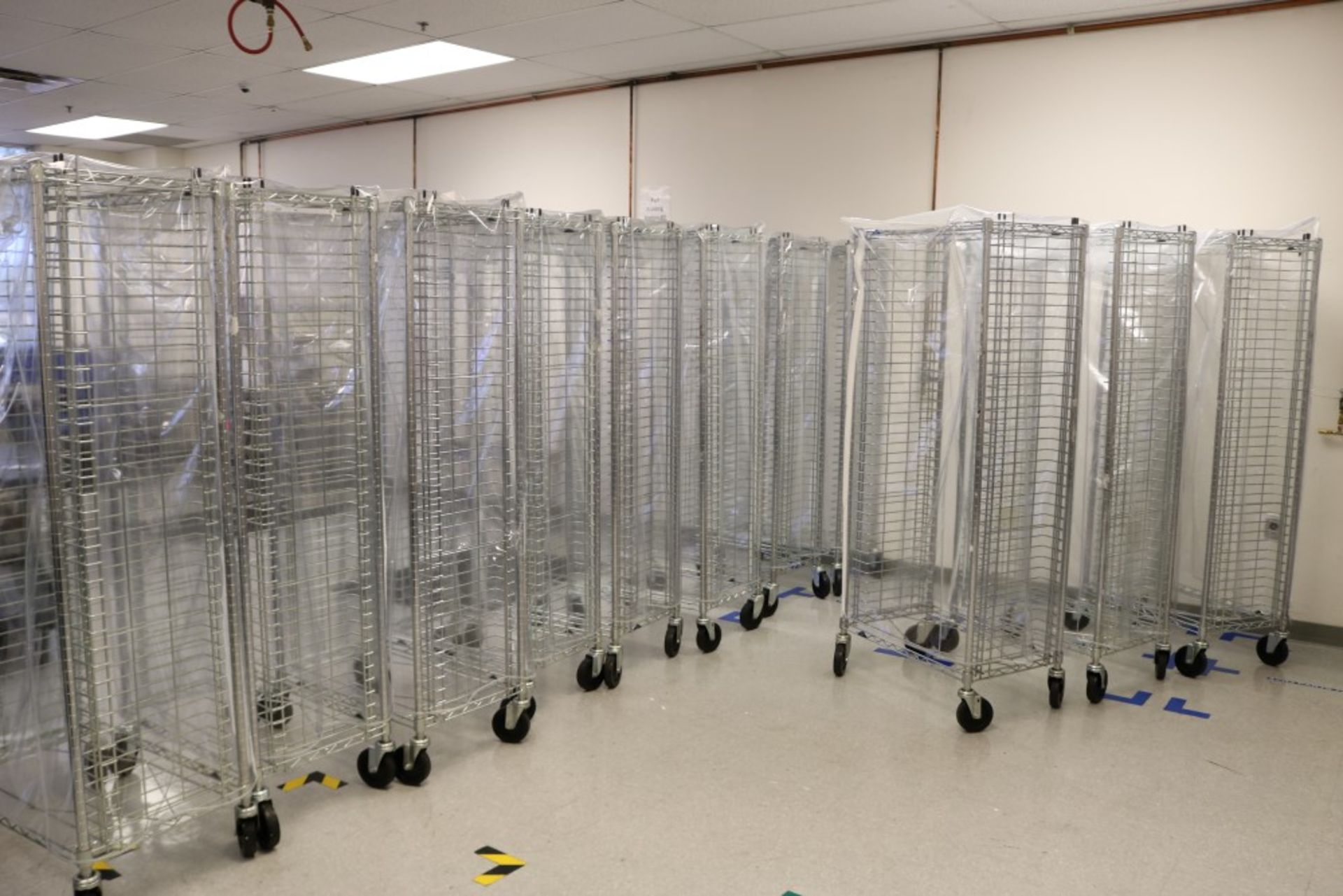 (11) Wire Rolling Racks - 36 Slot Capacity 18" x 36" x 70" - Image 2 of 9