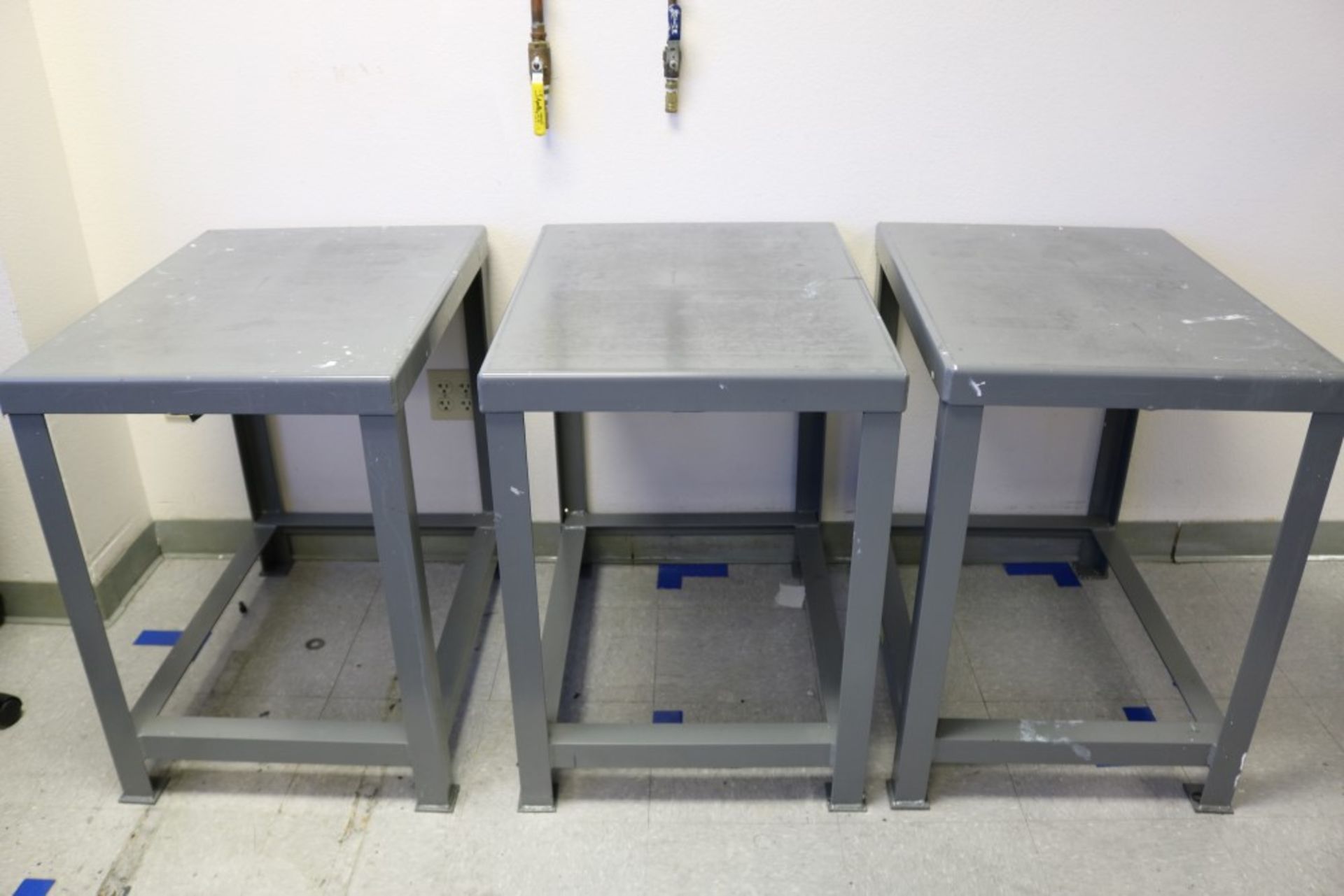 (3) Heavy Duty Steel Tables - Little Giant 22" x 30" x 30"