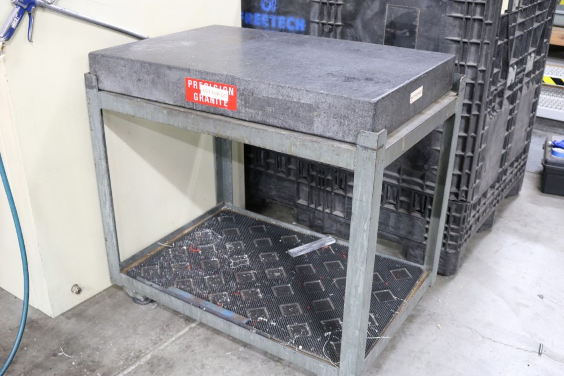 Precision Granite Inspection Table on Metal Stand, 2' x 3' x 4" - Image 5 of 6