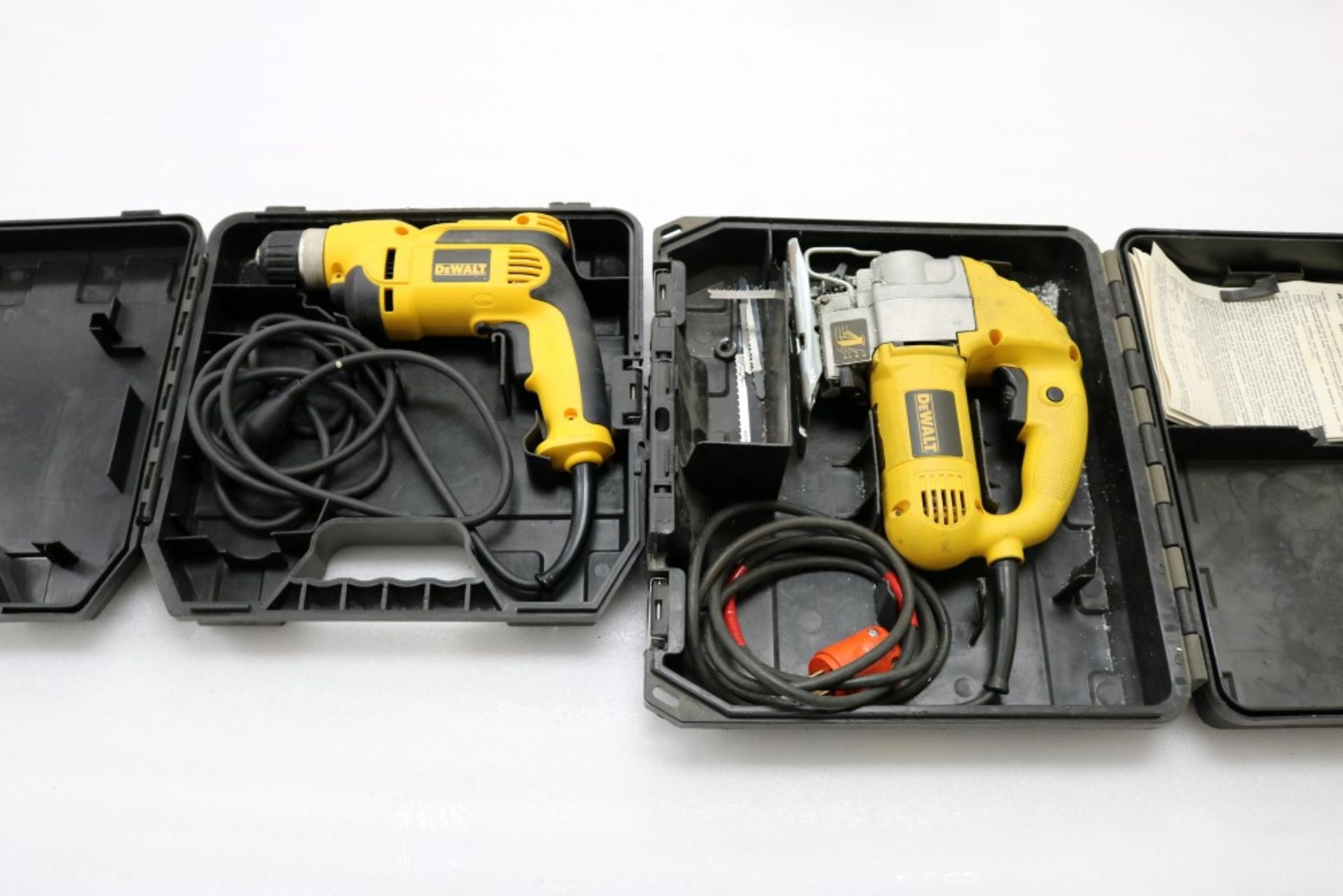 Dewalt DW317 VS Orbital Jig Saw, 1" Stroke in Box. Dewalt Heavy Duty 3/8" VSR Drill Model DWD110 - Image 2 of 5